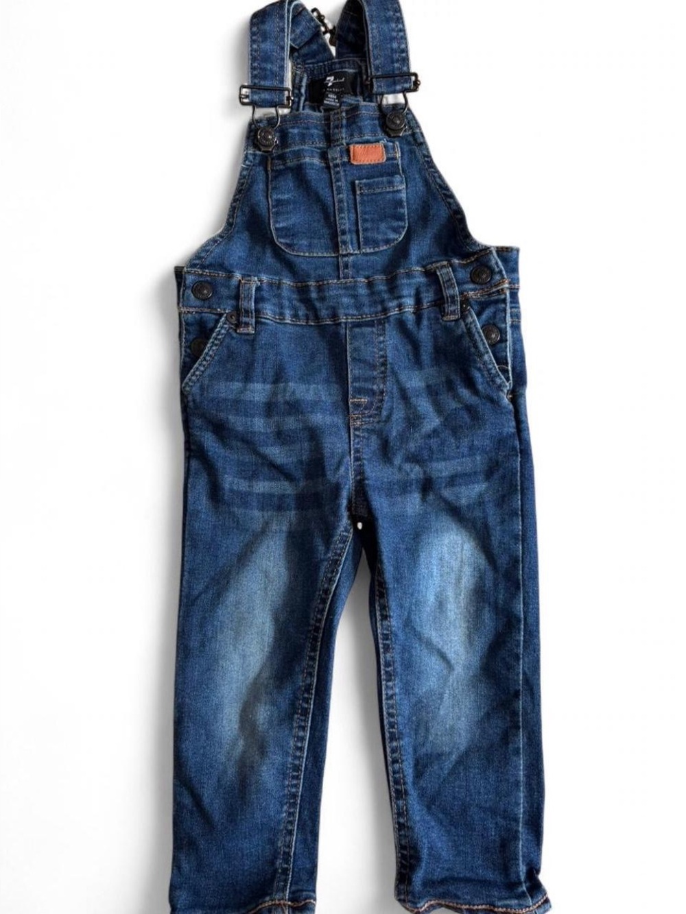 7 For All Man Kind Denim Baby Jeans Overalls